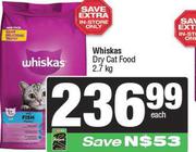 Whiskas Dry Cat Food-2.7kg