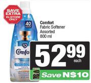 Comfort Fabric Softener Assorted-800ml