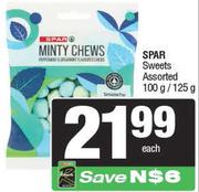 Spar Sweets Assorted-100g/125g Each