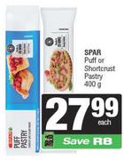 Spar Puff Or Shortcrust Pastry-400g