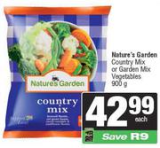 Nature's Garden Country Mix Or Garden Mix Vegetables-900g