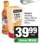 Nando's Peri Peri Sauce 250ml Or Perinaise 265g