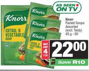 Knorr Packet Soups Assorted-For 4 x 45g-50g