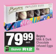 Beyers Milk & Dark Chocolate Infused Eggs-6s