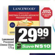 Lancewood Processed Cheese Slices-175g