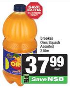 Brookes Oros Squash Assoted-2ltr 