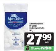 Little Munchkins by Spar Cotton Wool Puffs-80g 