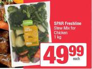 Spar Freshline Stew Mix For Chicken-1Kg Each