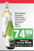 Van Loverren Daydream Chardonnay, Chenin Blanc, Sauvignon Blanc-750ml