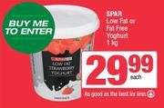 Spar Low Fat Or Fat Free Yoghurt-1Kg Each