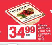 Fairview White Rock Cheese With Cramberries & Figs-100g Each