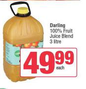 Darling 100% Fruit Juice Blend-3L Each