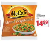 McCain Frozen Vegetable Range Assorted-250g Each