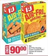I&J Air Fri'Kn Amazing Frozen Crumbed Fish/Chicken-For 2 x 250g