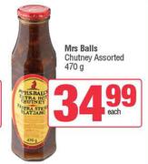 Mrs Balls Chutney Assorted-470g Each