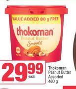 Thokoman Peanut Butter Assorted-480g Each