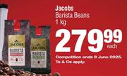 Jacobs Barista Beans-1Kg Each