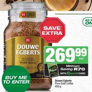 0Douwe Egberts Pure Gold Coffee-400g Each