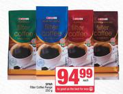 Spar Filter Coffee Range-250g Each