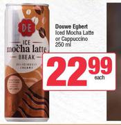 Douwe Egbert Iced Mocha Latte Or Cappuccino-250ml Each