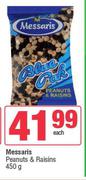 Messaris Peanuts & Raisins-450g Each