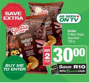 Simba Potato Chips Assorted-For 2 x 120g