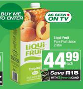 Liqui Fruit Pure Fruit Juice-2L Each