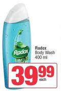 Radox Body Wash-400ml Each