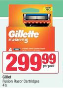 Gillette Fusion 5 Razor Cartridges-4's Per Pack