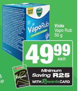 Vicks Vapo Rub-50g Each