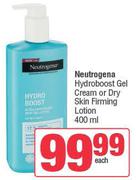 Neutrogena Hydro Boost Gel Cream Or Dry Skin Firming Lotion-400ml Each