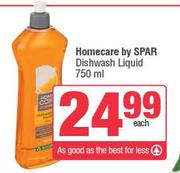 Home Care By Spar Dishwash Liquid-750ml Each