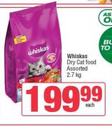 0Whiskas Dry Cat Food Assorted-2.7Kg Each