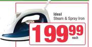 Ideal Steam & Spray Iron-Each