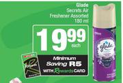 Glade Secrets Air Freshener Assorted-180ml Each