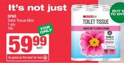 Spar Toilet Tissue Mini 1 Ply-18s Each