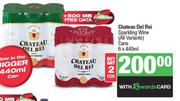 Chateau Del Rei Sparkling Wine Cans-For 2 x 6 x 440ml