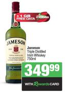 Jameson Triple Distilled Irish Whisky-750ml Each