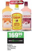 Gordon's London Dry Gin (Incl.Flavours)-750ml Each