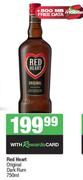 Red Heart Original Dark Rum-750ml