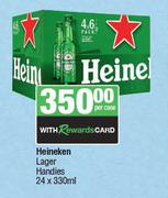 Heineken Lager Handies-24 x 330ml Per Case