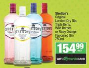 Stretton's Original London Dry Gin, Triple Berry, Wild Berries Or Ruby Orange Flavoured Gin-750ml