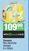 Savanna Non Alcoholic Handies-6 x 330ml Per Pack