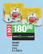 Amstel Radler Cans-For 2 x 6 x 500ml