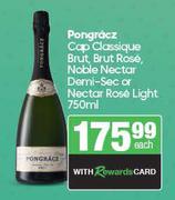 Pongracz Cap Classique Brut, Brut Rose, Noble Nectar Demi Sec Or Nectar Rose Light-750ml Each