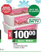 Spar Ice Cream Assorted-For 2 x 1.8L/2L