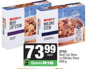 Spar Beef Lip Stew Or Nhloko Stew-600g
