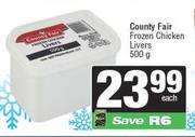 Country Fair Frozen Chicken Livers-500g