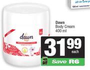 Dawn Body Cream-400ml