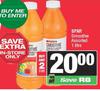 Spar Smoothie Assorted-For Any 2 x 1Ltr